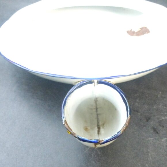 BS - Vintage ENAMEL BED PAN Health Aide Home Care Special Needs Portable Urine - Picture 5 of 8